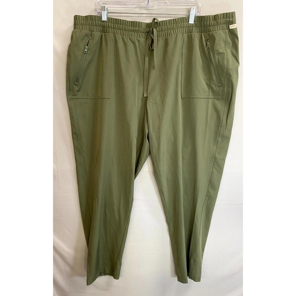 Magellan Outdoors Lost Pines Travel Pants Womens 2X Deep Lichen Green Fishing